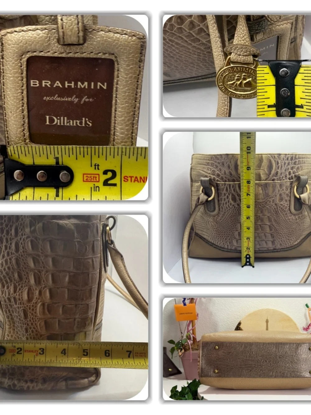 RECHERCHE BRAHMIN EXCLUSIVELY FOR DILLARD'S LIMITED EDITION CROC PURSE/HANDBAG!